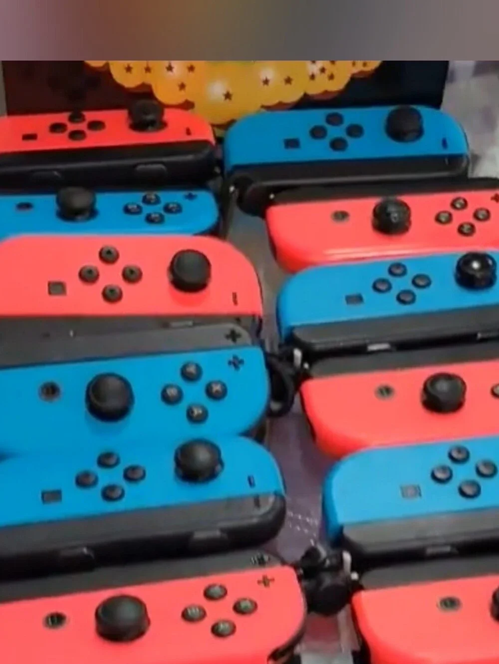 Official Nintendo Joy-Con controllers Purple And Neon Orange